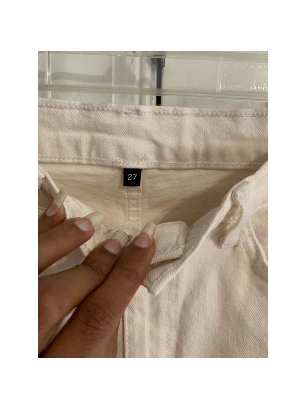 Women's RE/DONE Jeans Ivory Color - Picture 10 of 10